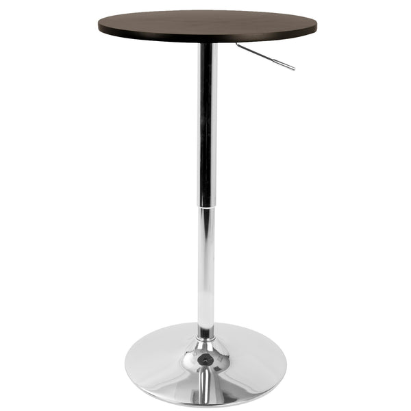 Adjustable Bar Table - Brown