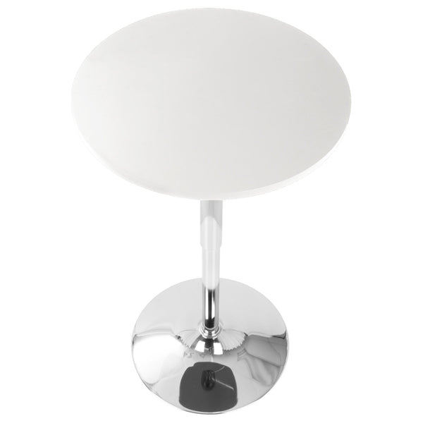 Adjustable Bar Table - White