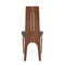Aspen Dining Chair , Walnut Wood, Charcoal Fabric - Set of 2