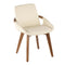 Cosmo Chair - Walnut Bamboo, Cream PU