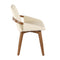 Cosmo Chair - Walnut Bamboo, Cream PU