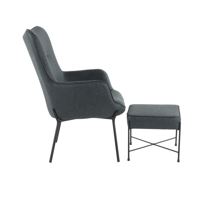 Izzy lounge chair online with ottoman