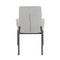 Odessa Chair - Set of 2 - Black Metal, Dark Grey Fabric