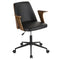 Verdana Office Chair - Walnut, Black