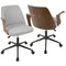 Verdana Office Chair - Walnut, Grey