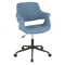 Vintage Flair Office Chair - Black, Blue