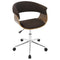 Vintage Mod Office Chair - Walnut, Espresso